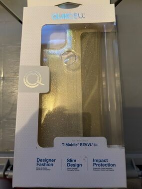 Gold Glitter Protective Case for T-Mobile REVVL 4+